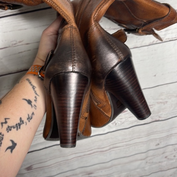Arturo Chiang Bethina Tall Brown Heeled Boots Womens Sz 8.5! - Picture 4 of 10